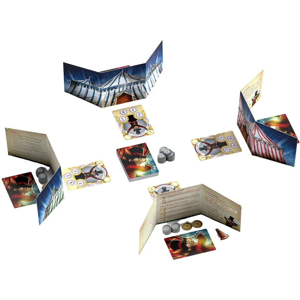 Big Top - Competitive Circus Board Game for Family, Adults, and Children (3-4 Players, Ages 11+) - Allplay