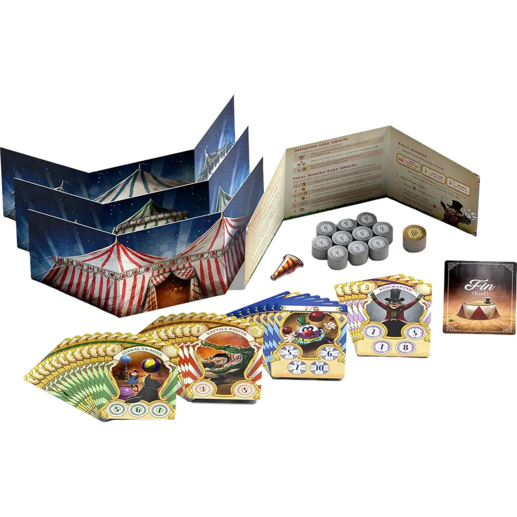 Big Top - Competitive Circus Board Game for Family, Adults, and Children (3-4 Players, Ages 11+) - Allplay