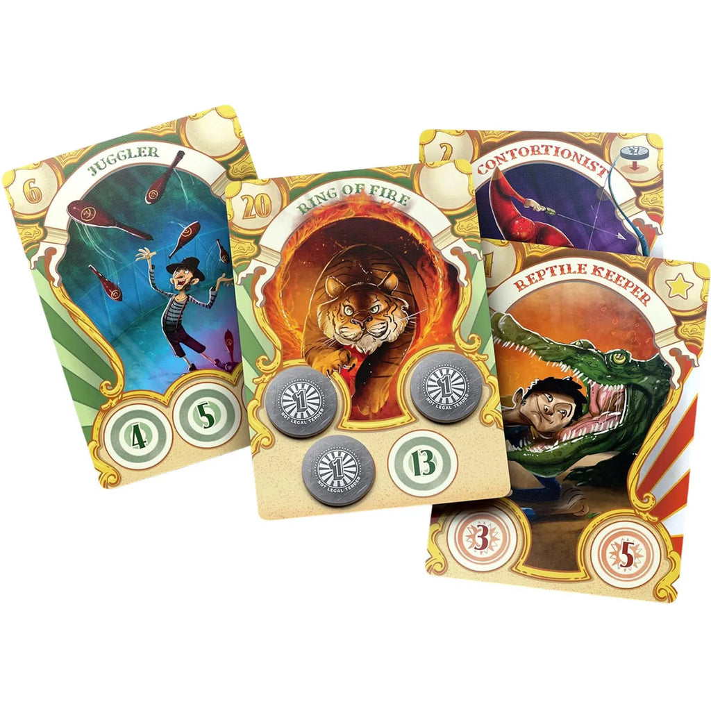 Big Top - Competitive Circus Board Game for Family, Adults, and Children (3-4 Players, Ages 11+) - Allplay