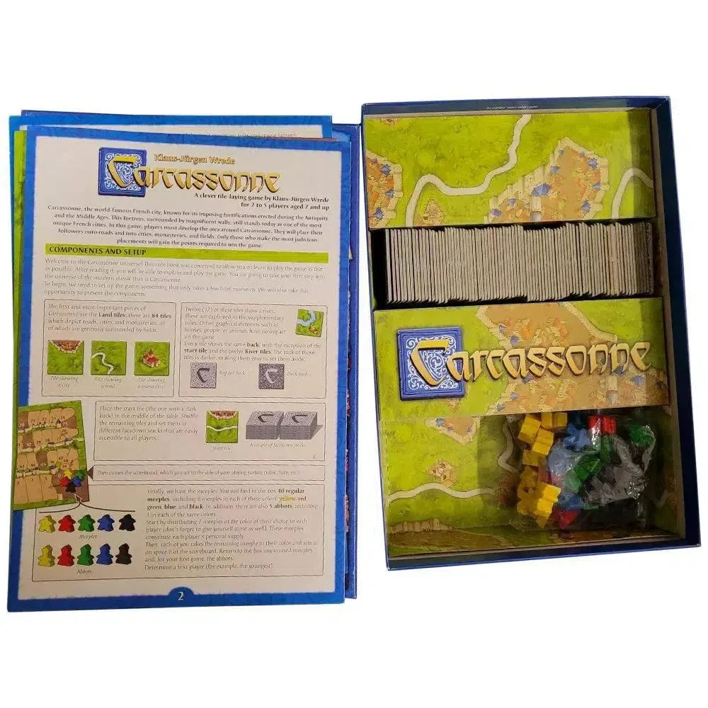 Carcassonne -Tile Placement Civilization Board Game for Family, and Adults (2-5 Players, Ages 8+) - Hans im Gluck