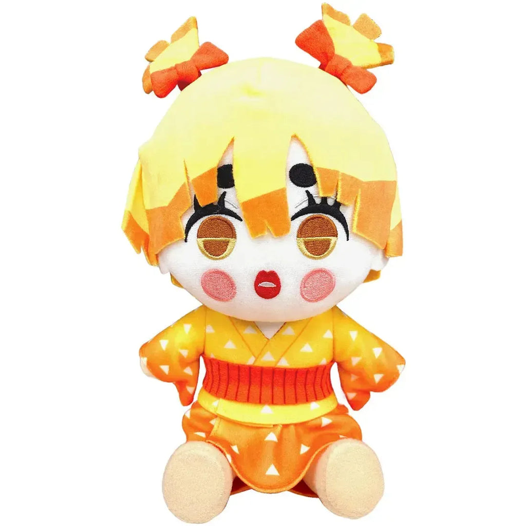 Demon Slayer [Entertainment District Arc] - Sitting Zenitsu Agatsuma With Makeup Plush (7") - Great Eastern Entertainment