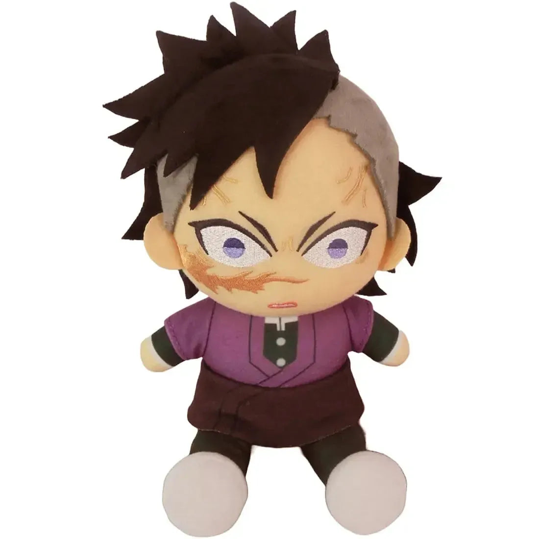 Demon Slayer - Sitting Genya Shinazugawa Plush (7") - Great Eastern Entertainment