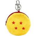 Dragon Ball Z - Four Star Dragon Ball Clip-On Plush Keychain Coin Purse (3.5") - Great Eastern Entertainment