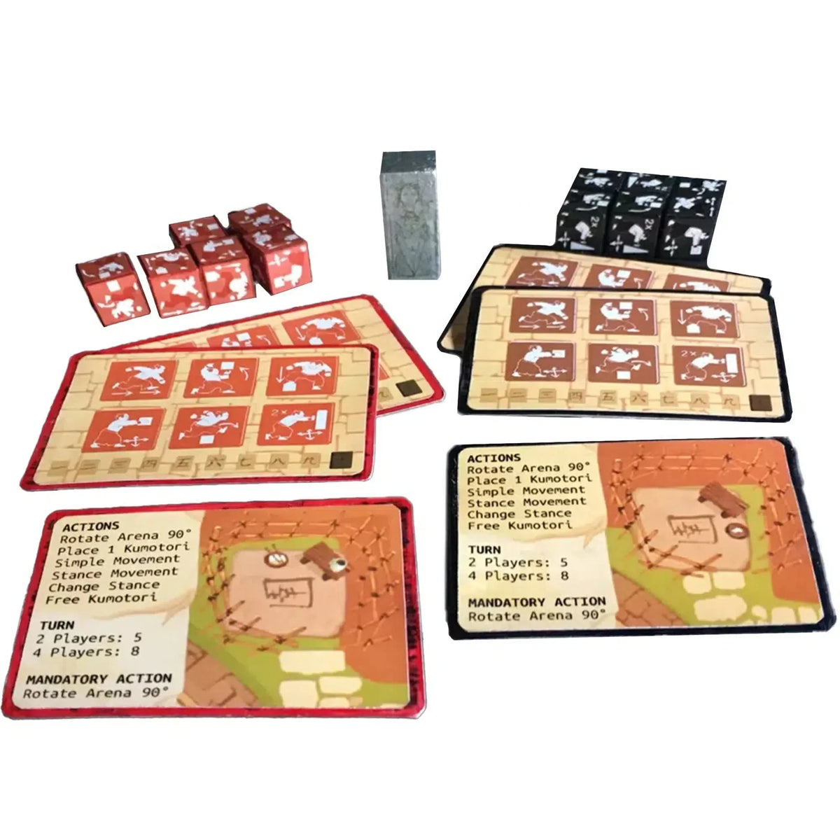 KUMO Hogosha - Strategy Martial Arts Board Game for Family, and Adults (2-4 Players, Ages 8+) - Morning Players