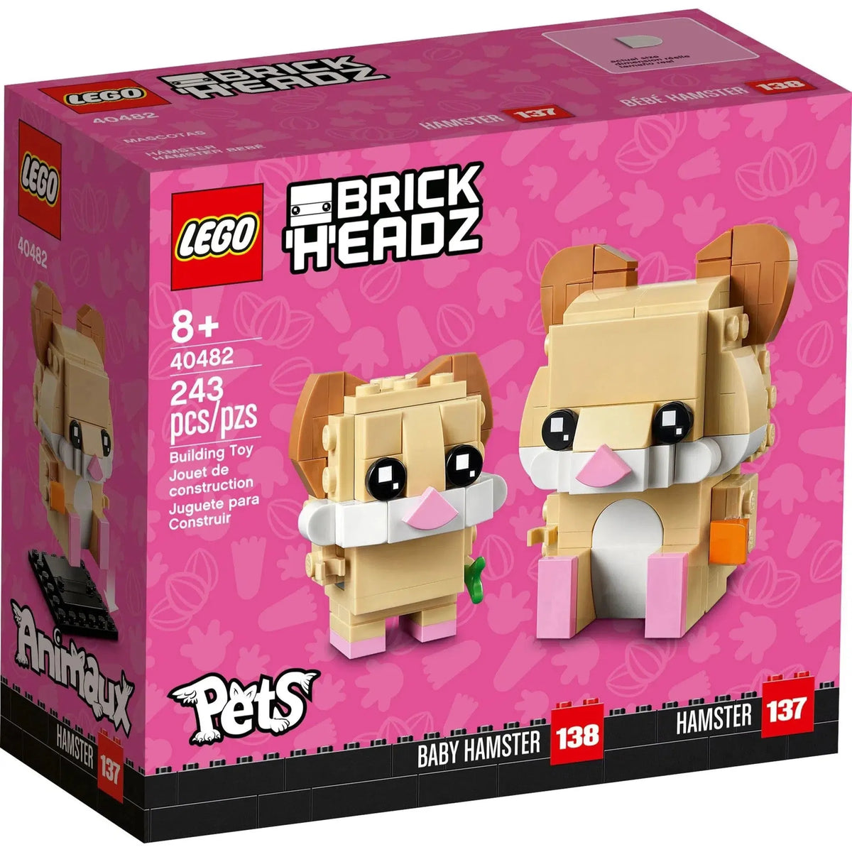 LEGO [BrickHeadz] - Hamster Building Set - Pets Series (40482)