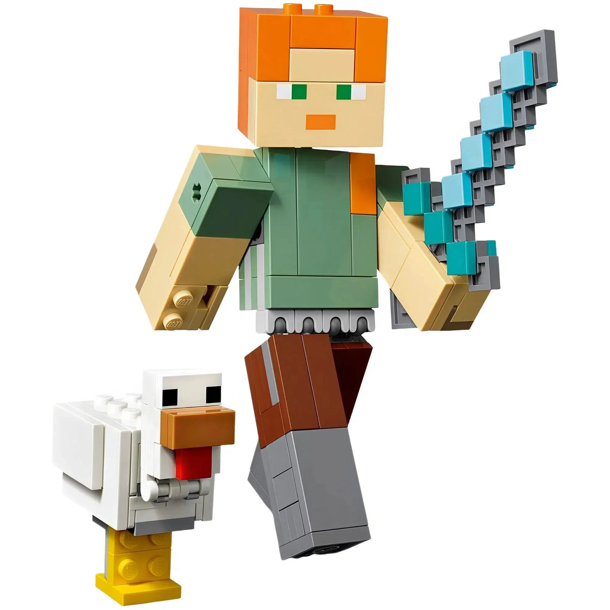 LEGO [Minecraft] - Minecraft Alex BigFig with Chicken Building Set - BigFig Series 1 (21149)