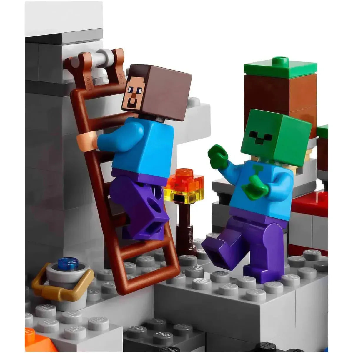 LEGO [Minecraft] - The Cave Building Set - Minifig-scale Series (21113)