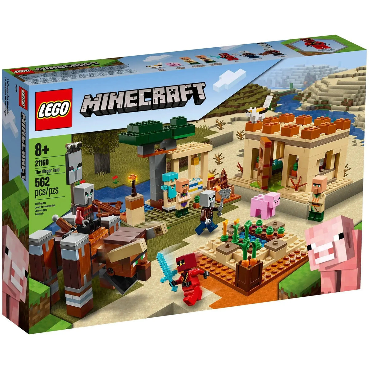 LEGO [Minecraft] - The Illager Raid Building Set - Minifig-scale Series (21160)