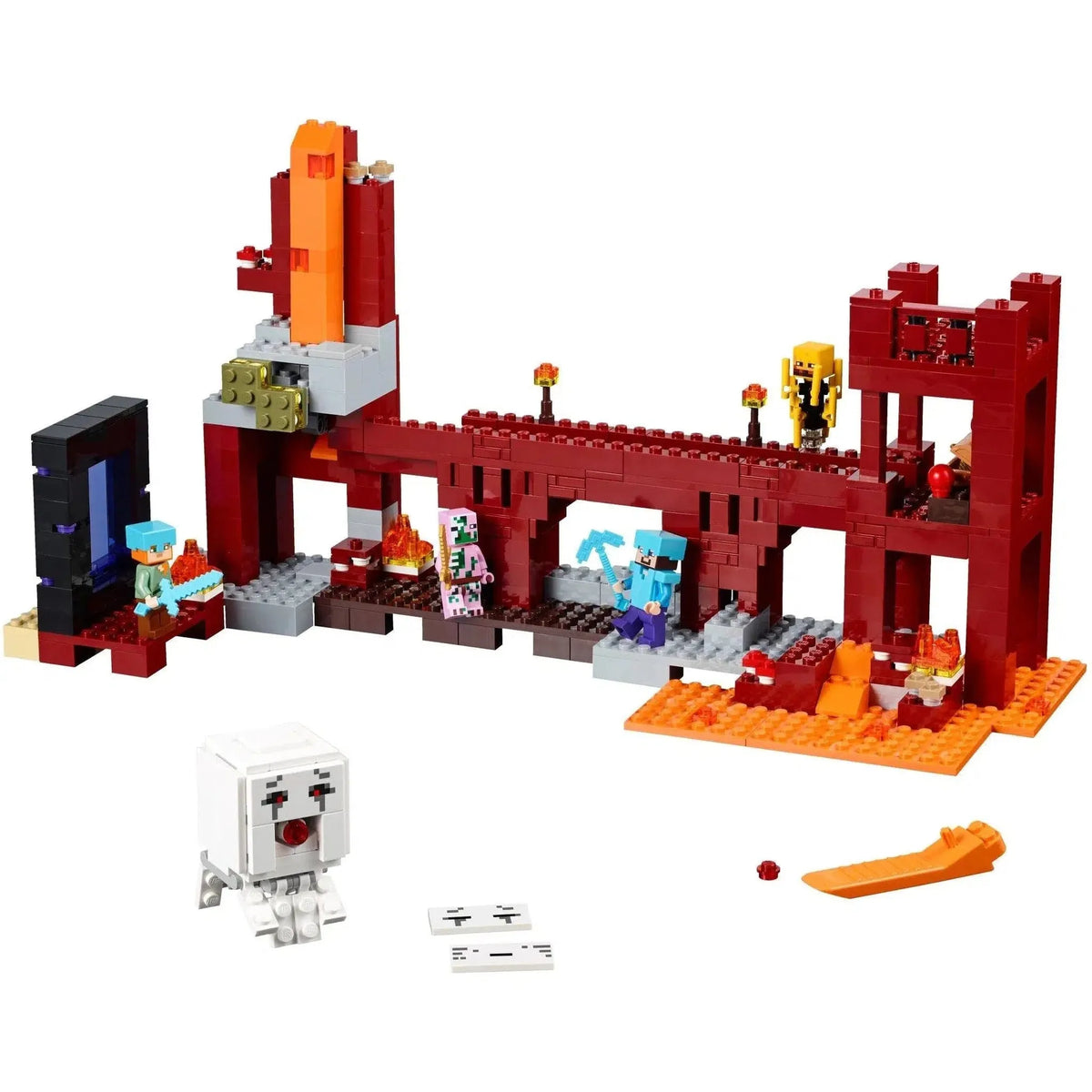 LEGO [Minecraft] - The Nether Fortress Building Set - Minifig-scale Series (21122)