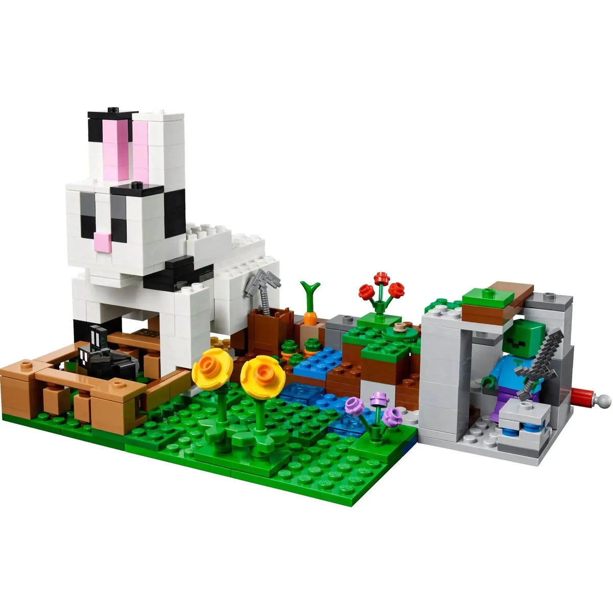 LEGO [Minecraft] - The Rabbit Ranch Building Set - Minifig-scale Series (21181)