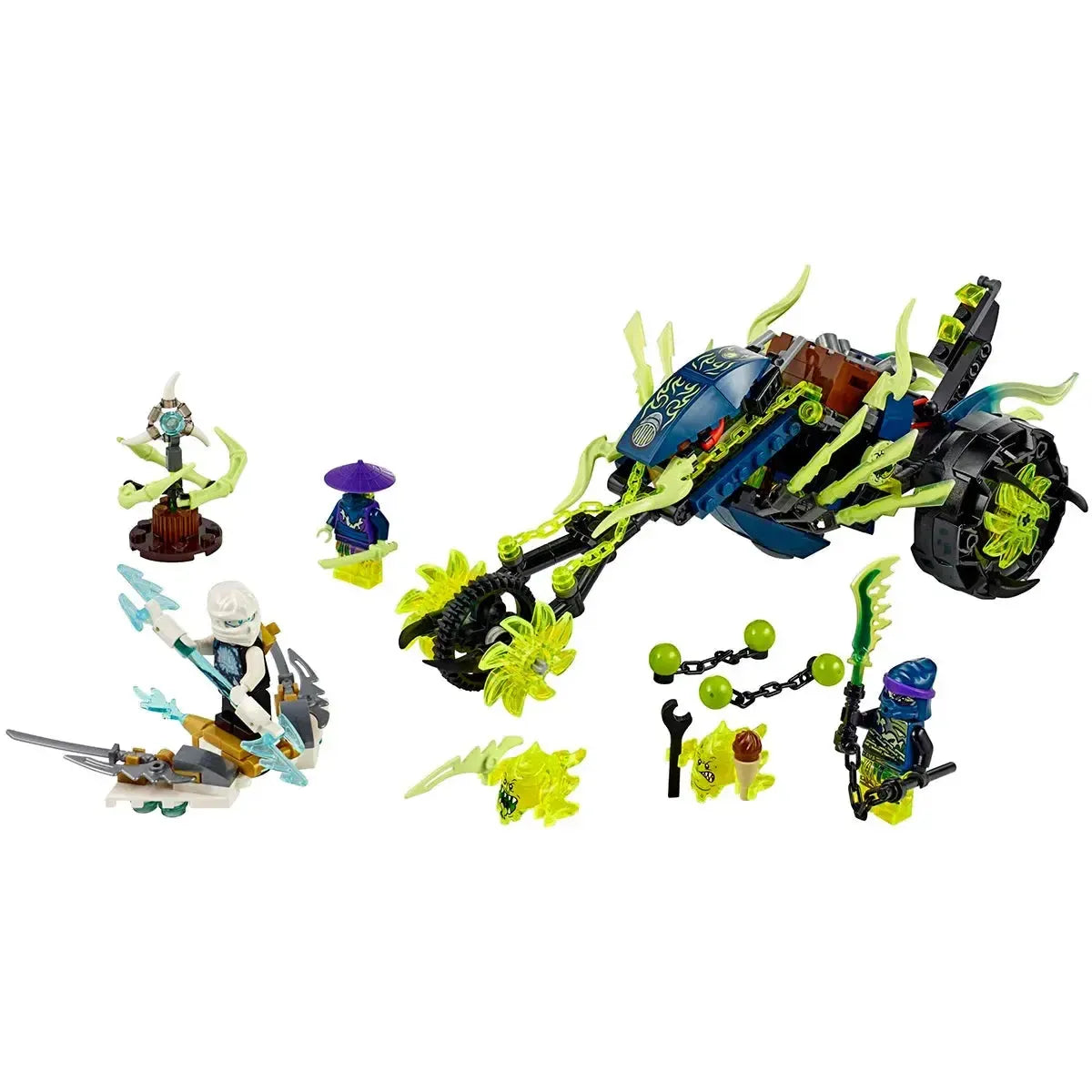 LEGO [Ninjago] - Chain Cycle Ambush Building Set - Possession Series (70730)