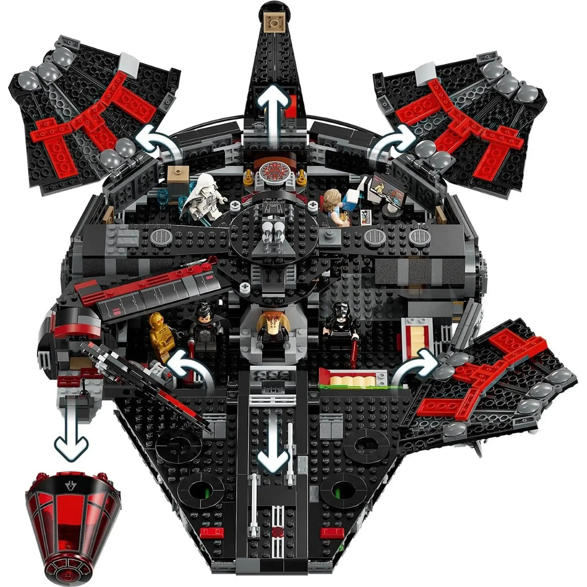 LEGO [Star Wars] - The Dark Falcon Building Set - Rebuild the Galaxy Series (75389)