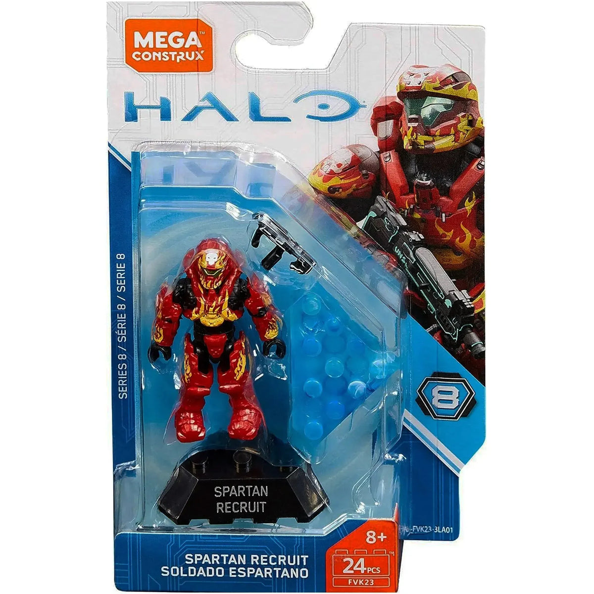 Mega Construx [Halo] - Spartan Recruit Building Set (24 Pieces) - Mega Construx - Series 8 (FVK23) - (2018)