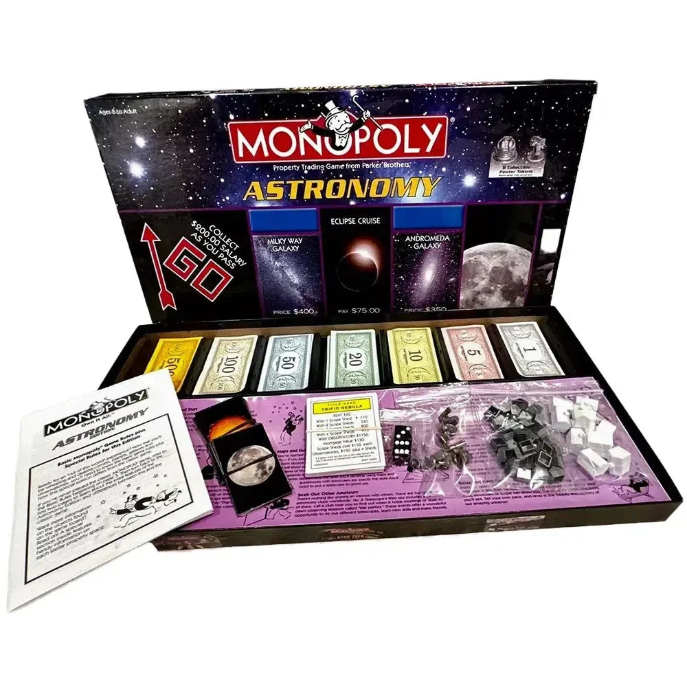 Monopoly: Astronomy Edition - Economic Space Board Game for Family, Adults, and Children (2-6 Players, Ages 8+) - USAopoly