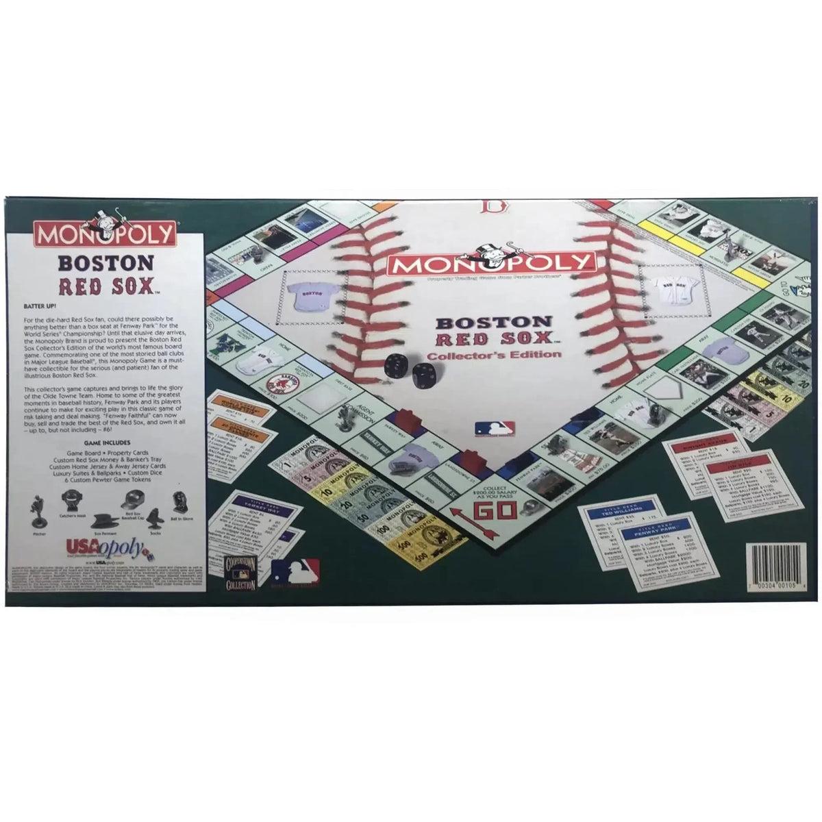 Monopoly: Boston Red Sox Collector's Edition - Competitive Sports Board Game for Family, Adults, and Children (2-6 Players, Ages 8+) - USAopoly