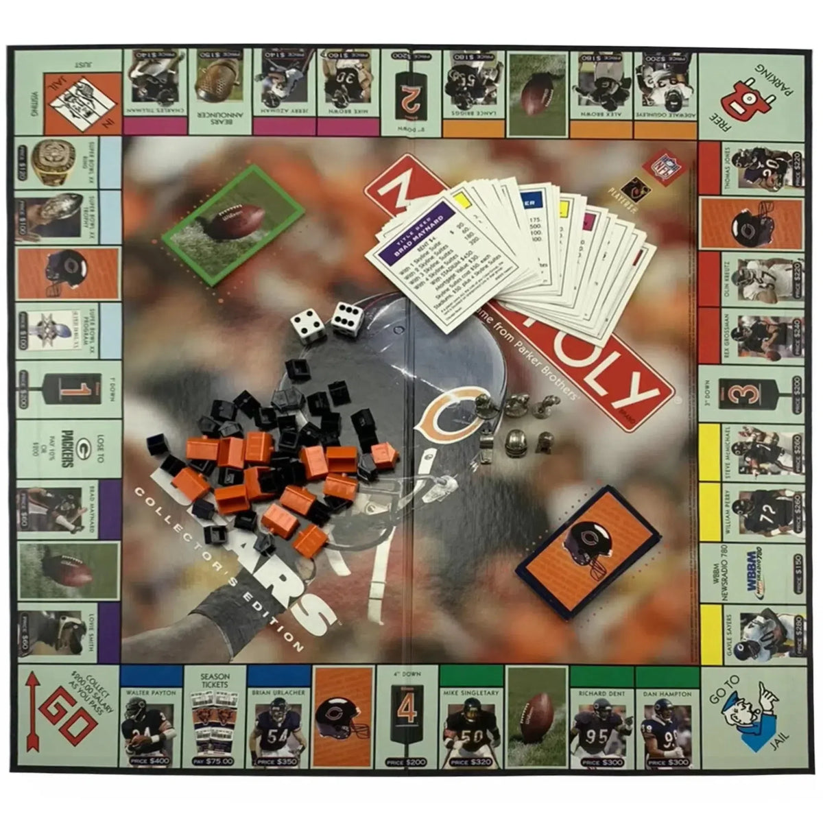 Monopoly: Chicago Bears Collector's Edition - Competitive Football Board Game for Family, Adults, and Children (2-6 Players, Ages 8+) - USAopoly