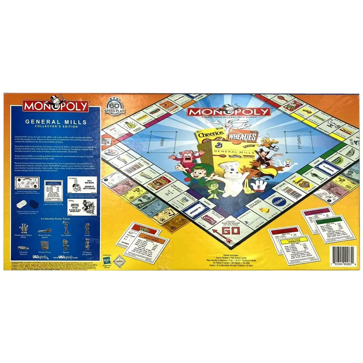 Monopoly: General Mills Collector's Edition - Economic Food Board Game for Family, Adults, and Children (2-8 Players, Ages 8+) - USAopoly