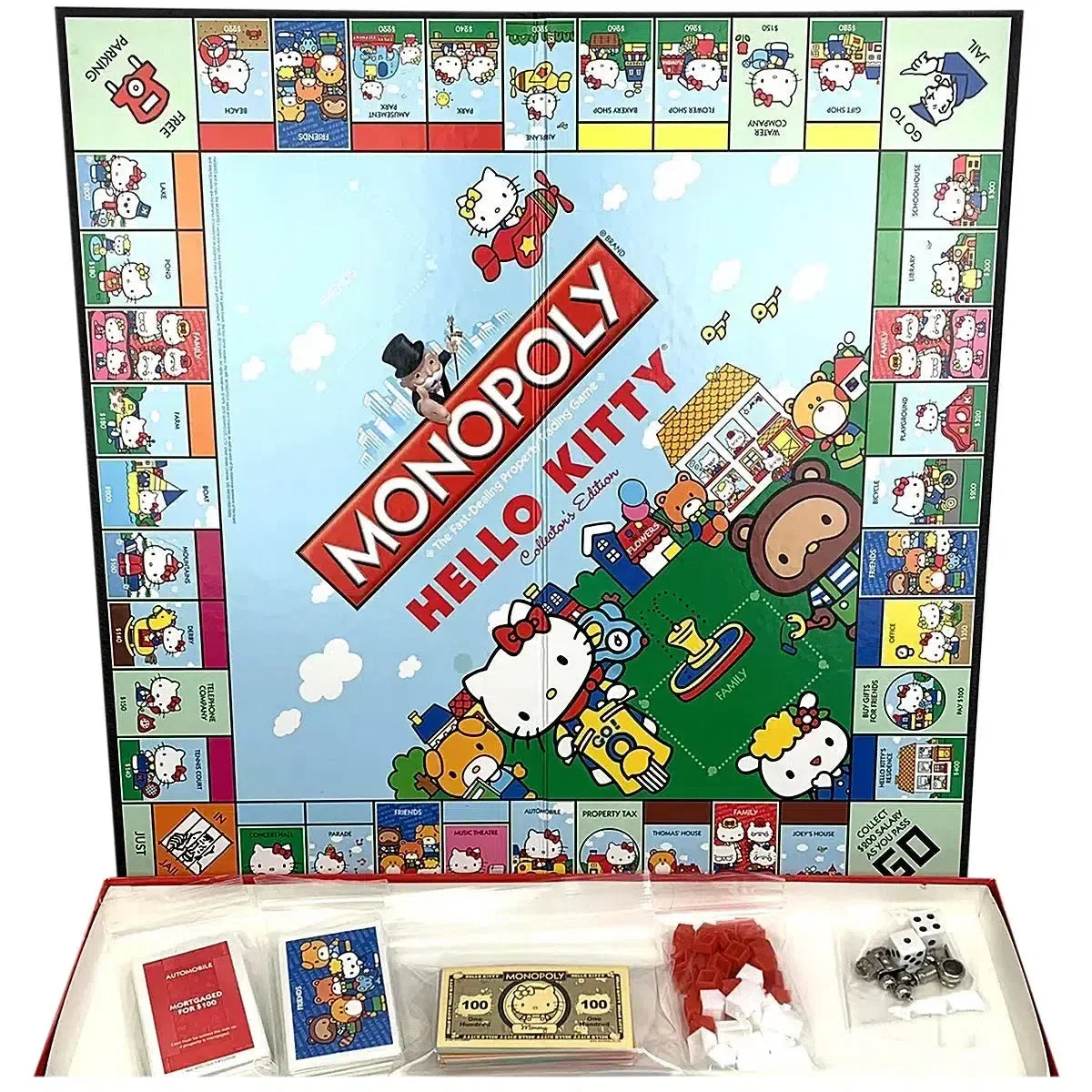 Monopoly: Hello Kitty Collector's Edition - Economic Cute Board Game for Family, Adults, and Children (2-6 Players, Ages 8+) - USAopoly