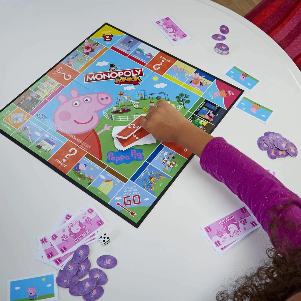 Monopoly Junior: Peppa Pig Edition Board Game for 2-4 Players, Indoor Game for Kids Ages 5 and Up - Hasbro