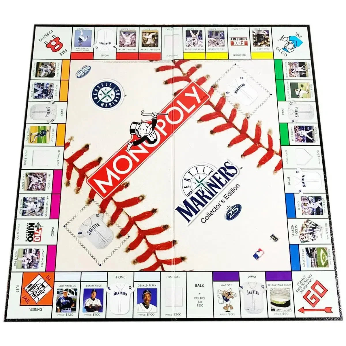 Monopoly: Seattle Mariners Collector's Edition [MLB] - Economic Baseball Board Game for Family, Adults, and Children (2-6 Players, Ages 8+) - USAopoly - (2001)