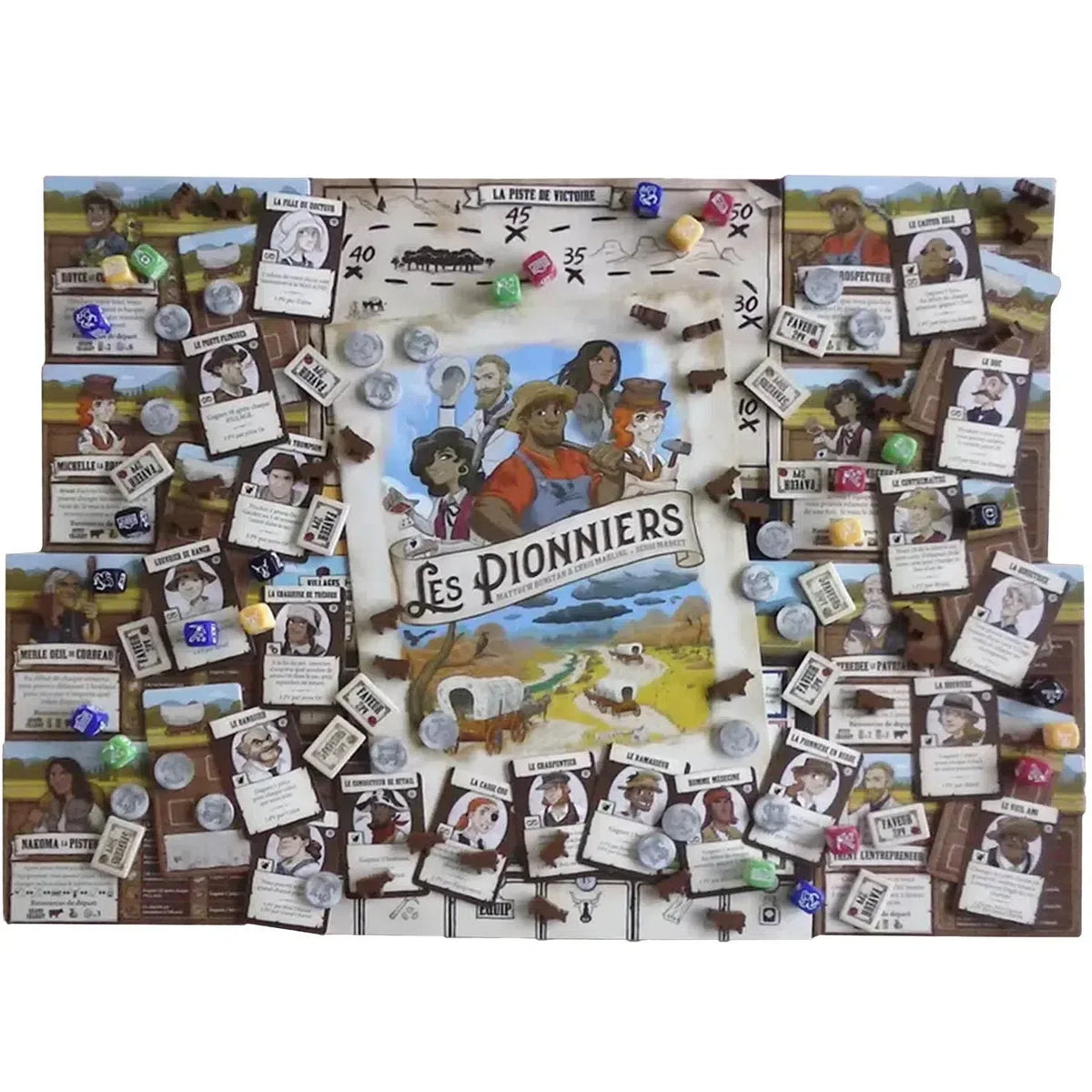 Pioneer Days - Dice-Based Civilization Board Game for Family, and Adults (2-4 Players, Ages 14+) - Tasty Minstrel Games