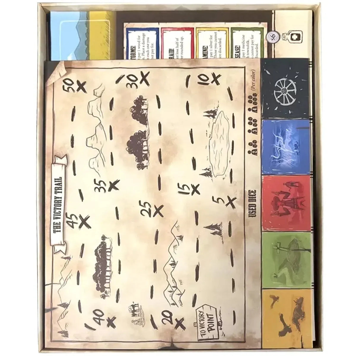 Pioneer Days - Dice-Based Civilization Board Game for Family, and Adults (2-4 Players, Ages 14+) - Tasty Minstrel Games