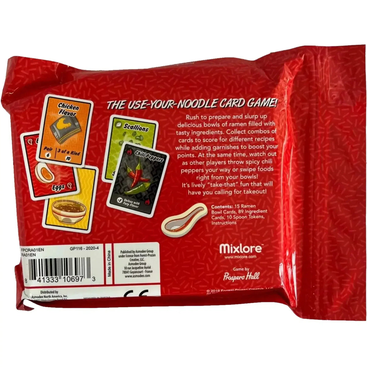 Ramen Fury - Competitive Food Board Game for Family, Adults, and Children (2-5 Players, Ages 8+) - Mixlore