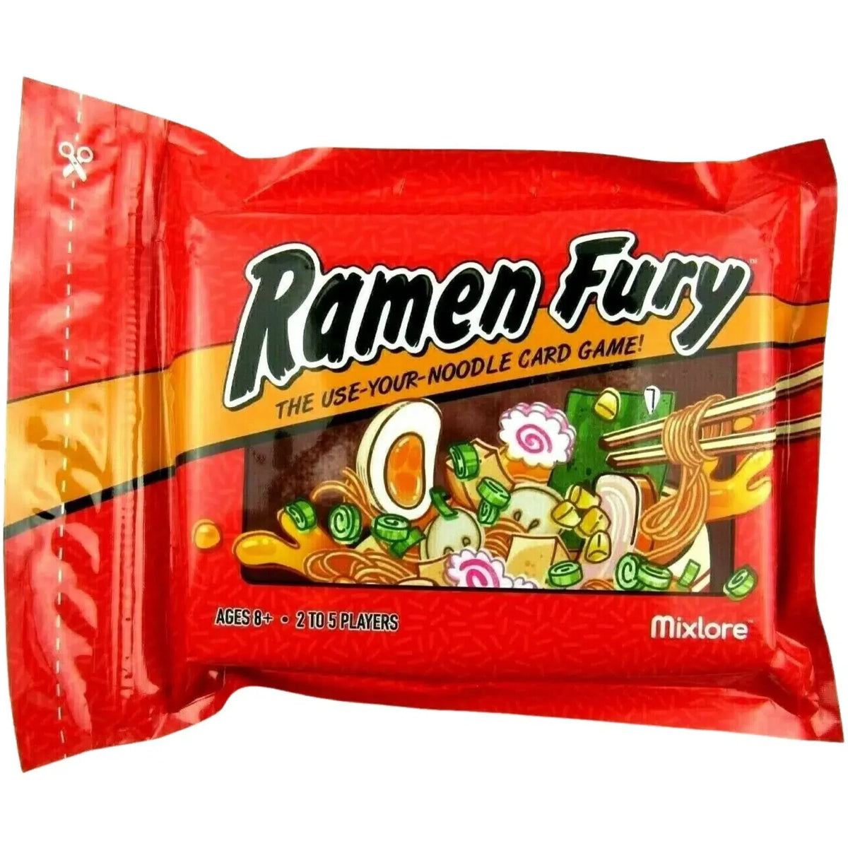 Ramen Fury - Competitive Food Board Game for Family, Adults, and Children (2-5 Players, Ages 8+) - Mixlore
