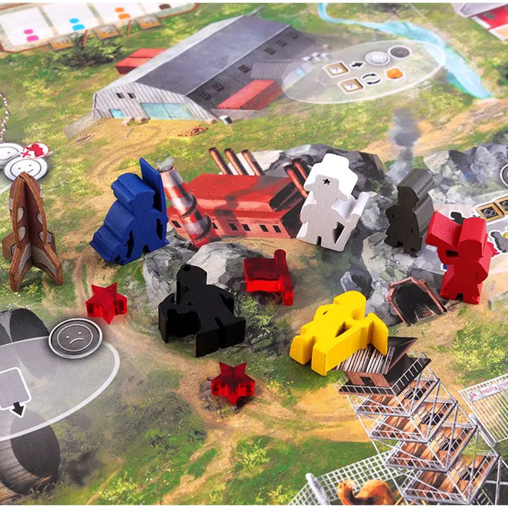 Red Outpost - Worker Placement Civilization Board Game for Family, and Adults (1-4 Players, Ages 10+) - Imperial Publishing