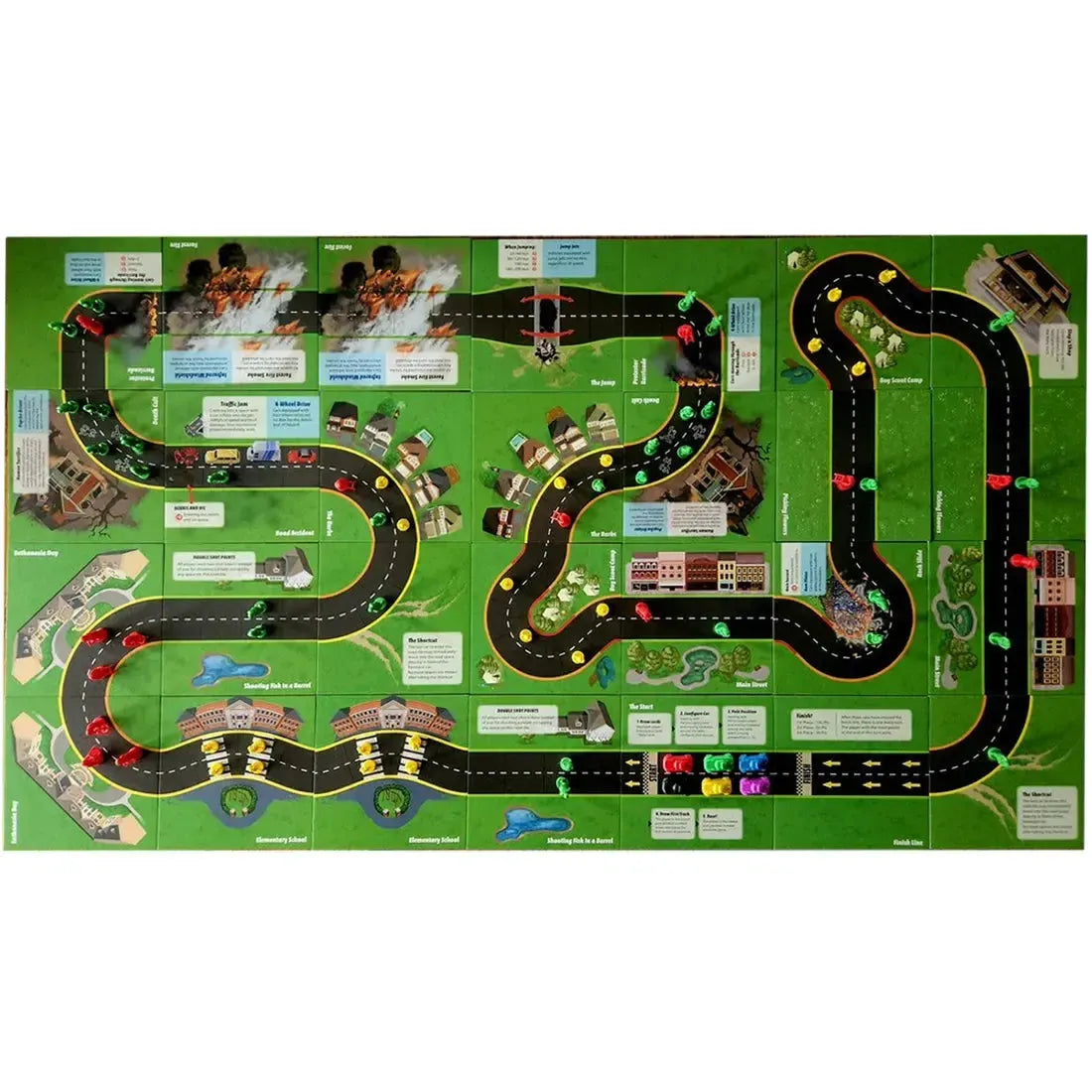 Road Kill Rally - Competitive Racing Board Game for Adults (3-6 Players, Ages 13+) - Z-Man Games