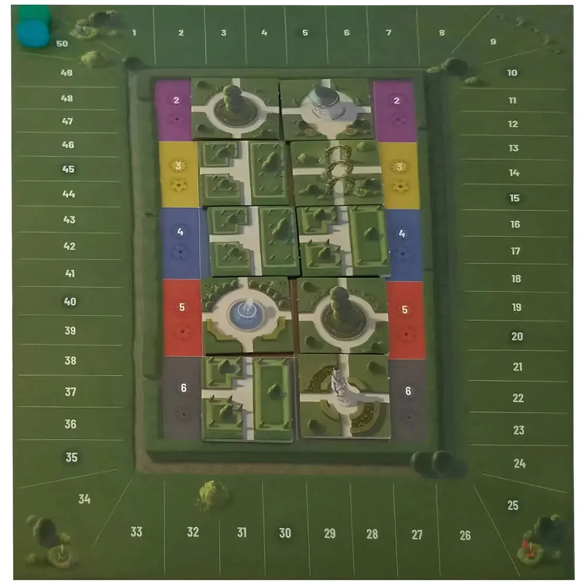 Sanssouci - Tile Placement Civilization Board Game for Family, and Adults (2-4 Players, Ages 8+) - Imperial Publishing