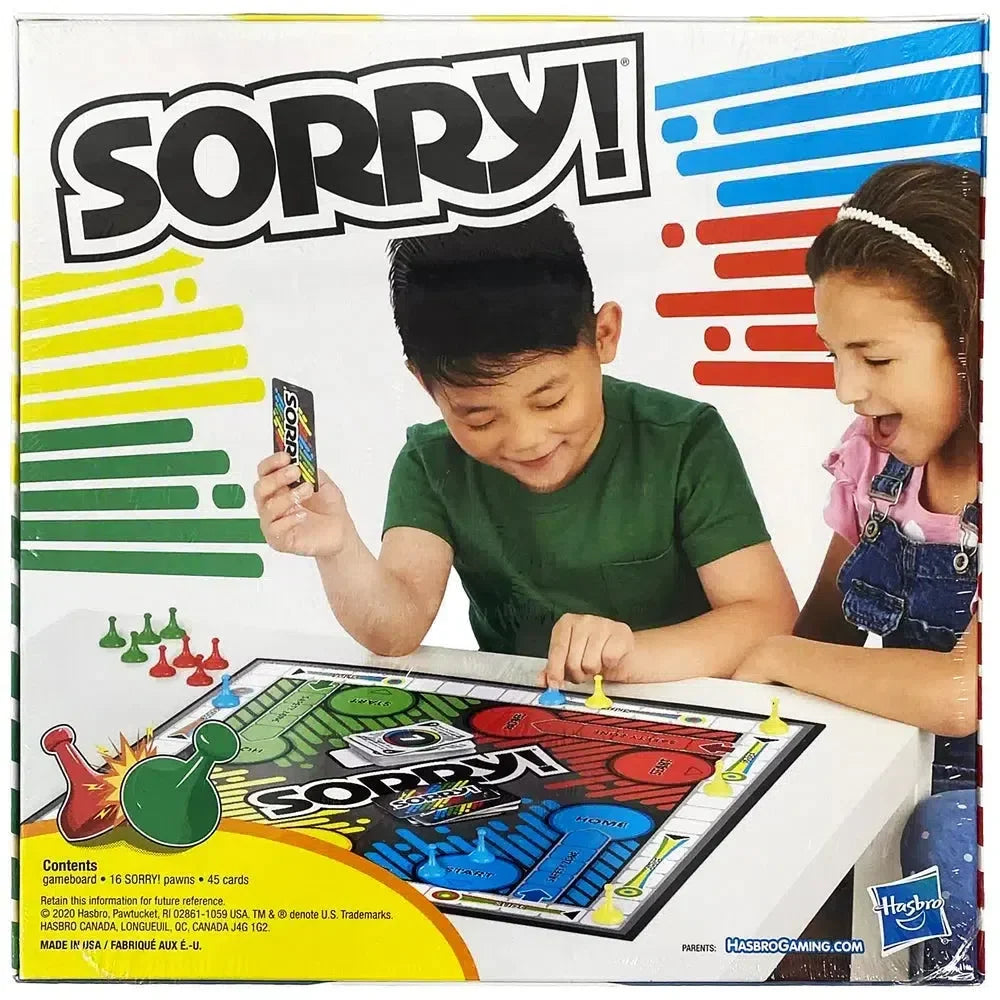 Sorry! - Competitive Racing Board Game for Family, and Children (2-4 Players, Ages 6+) - Hasbro Gaming