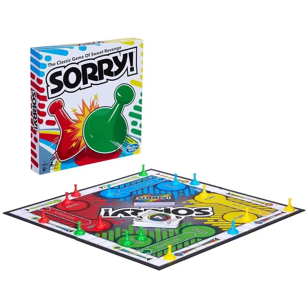 Sorry! - Competitive Racing Board Game for Family, and Children (2-4 Players, Ages 6+) - Hasbro Gaming
