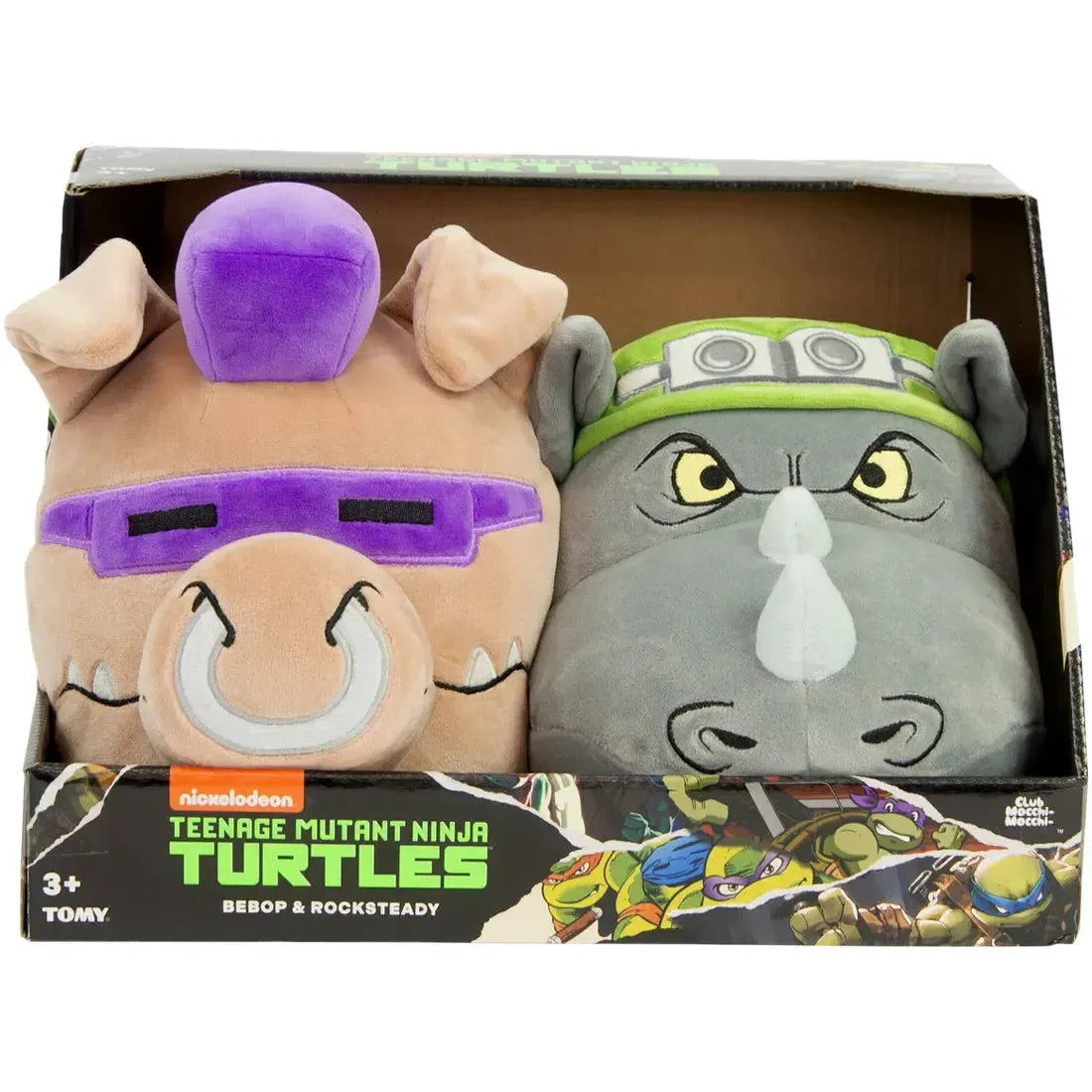 Teenage Mutant Ninja Turtles - Bebop & Rocksteady Heads Plush Gift Set (9") - Tomy - Club Mocchi Mocchi Series