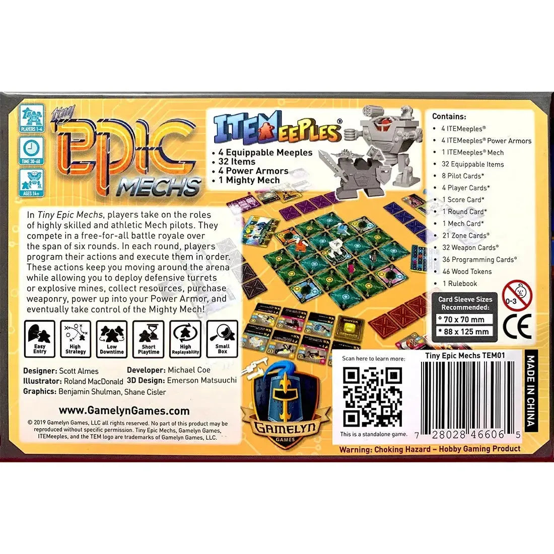 Tiny Epic Mechs - Competitive Science Fiction Board Game for Family, and Adults (1-4 Players, Ages 14+) - Gamelyn Games