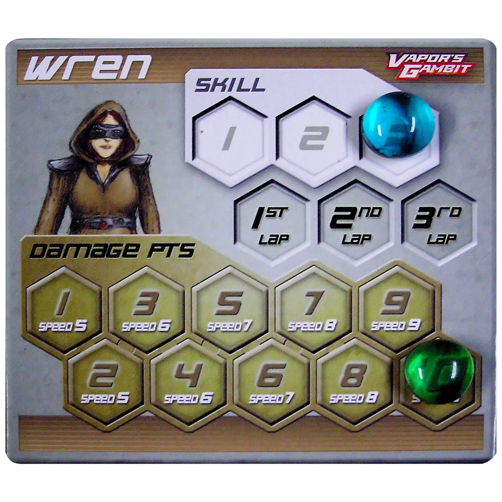 Vapor's Gambit: Screaming Hoverboard Racing - Competitive Racing Board Game for Family, Adults, and Children (2-6 Players, Ages 6+) - Hyperion
