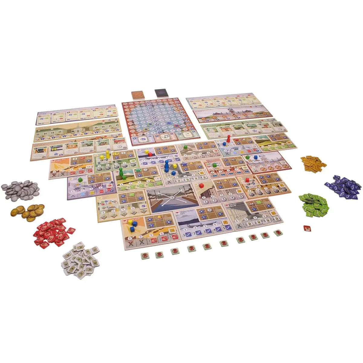 Yokohama - Economic Civilization Board Game for Family, and Adults (2-4 Players, Ages 14+) - Tasty Minstrel Games