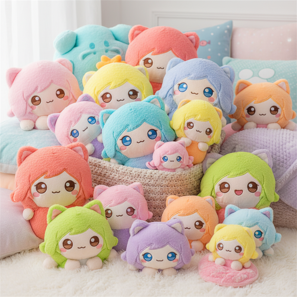 Anime Plushes and Plushies AI cover